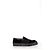Sneakers Slip-On Dries Van Noten in Velluto Nero - vista 8