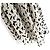 Autre Marque Vestido de seda con estampado de leopardo abstracto Raey Dip Hem Negro Beige - vista 4
