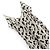 Autre Marque Vestido de seda con estampado de leopardo abstracto Raey Dip Hem Negro Beige - vista 5