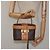 Céline Bolsa Vanity em lona Macadam CELINE em couro PVC marrom dourado Auth 123102 - vista 23