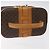 Céline Bolsa Vanity em lona Macadam CELINE em couro PVC marrom dourado Auth 123102 - vista 7
