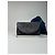 Clutch in suede vintage Bottega Veneta blu navy e bianco - vista 10