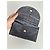Clutch in suede vintage Bottega Veneta blu navy e bianco - vista 4