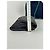 Clutch in suede vintage Bottega Veneta blu navy e bianco - vista 7