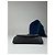 Clutch in suede vintage Bottega Veneta blu navy e bianco - vista 8