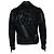 Lederfransenjacke von Saint Laurent, 2015 Schwarz - Ansicht 2