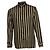 Camicia Versace con stampa greca nera e dorata Nero D'oro