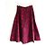 Falda midi de tafetán rosa difusa Christian Dior Otoño 2021 Burdeos - vista 5