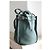 Céline Big Bag borsa a secchiello verde in pelle - vista 3