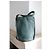 Céline Big Bag borsa a secchiello verde in pelle - vista 4