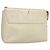 LOEWE Pouch Pelle Bianca Auth bs25555 Bianco