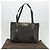 Céline Borsa a mano CELINE in pelle scamosciata grigia e oro Auth BA2092 Marrone D'oro - vista 12