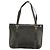 Céline Borsa a mano CELINE in pelle scamosciata grigia e oro Auth BA2092 Marrone D'oro - vista 2