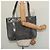 Céline Borsa a mano CELINE in pelle scamosciata grigia e oro Auth BA2092 Marrone D'oro - vista 20