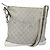 Borsa a Spalla GG Canvas Gucci Argento 145857 Auth ki5740
