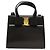 Borsa a mano in pelle Vala 2 vie nera e oro di Salvatore Ferragamo Auth gh079 Nero D'oro - vista 13