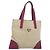 PRADA Borsa a Mano Tela Pelle Beige Viola Argento Auth am8322 Porpora
