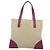 PRADA Borsa a Mano Tela Pelle Beige Viola Argento Auth am8322 Porpora - vista 2