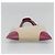 PRADA Borsa a Mano Tela Pelle Beige Viola Argento Auth am8322 Porpora - vista 5