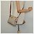 Céline Borsa a Spalla in Tela Macadam CELINE Beige Oro Auth 123145 D'oro - vista 20