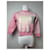 Vintage Courreges Wollpullover XS rosa Pink