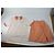 Set gemello vintage Balenciaga arancione e bianco L