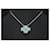 Van Cleef & Arpels Vintage Alhambra - Holiday Pendant 2022 - White gold, diamond and Sèvres porcelain necklace Gold hardware  - view 5