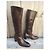 Botas Stéphane Kelian de cuero trenzado marrón oscuro - vista 2