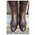 Botas Stéphane Kelian de cuero trenzado marrón oscuro - vista 3