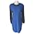 Yves Saint Laurent Wollkleid blau schwarz  - Ansicht 1