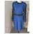 Yves Saint Laurent Wollkleid blau schwarz  - Ansicht 11