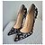 Christian Louboutin Schwarze Pumps, silberner Schmuck, Größe 38,5, LOUBOUTIN