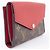Portafoglio Pallas Compact Bi-fold di Louis Vuitton Marrone Rosso - vista 3
