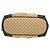 Gucci GG Canvas Leather Handbag Black Beige - view 6
