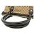 Gucci GG Canvas Leather Handbag Black Beige - view 7