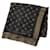 Louis Vuitton Monogram So Shine Scarf Brown Black Khaki Silk Polyester Wool Rayon  ref.2230820