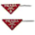 Fermaglio per capelli Prada rosso e argento  - vista 2