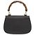 Borsa in pelle Gucci Bamboo Nero - vista 3