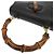Borsa in pelle Gucci Bamboo Nero - vista 9
