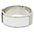 Hermès Hermes H Motif Click Clack GM Bangle Silvery White  - view 3