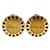 Orecchini a clip con motivo floreale placcati in oro Chanel D'oro