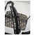 Christian Dior Borsa a tracolla Safari Jacquard Dior Oblique beige e nero - vista 3