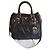 Prada Gaufre Handtasche Schwarz Leinen