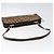 Borsa a spalla in tela Trotter Christian Dior marrone oro Auth 124989 D'oro - vista 8