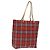 Burberry Nova Check Tote Bag aus Nylon rot Auth BA1829
