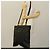 Bolsa de ombro de couro preto e dourado Auth bs25324 da BURBERRY - vista 19