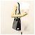 Borsa a spalla Vala Salvatore Ferragamo in pelle verniciata nera e oro Auth gh016 Nero D'oro - vista 22