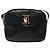 Borsa a Spalla Vala in Pelle Nera e Oro di Salvatore Ferragamo Auth bs25514 Nero D'oro - vista 2