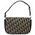 Borsa a spalla in tela Trotter Christian Dior blu navy oro Auth BA1988 - vista 3