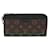 Louis Vuitton Monogram Macassar Zippy Dragonne Long Wallet Brown Black Patent leather  ref.2231448